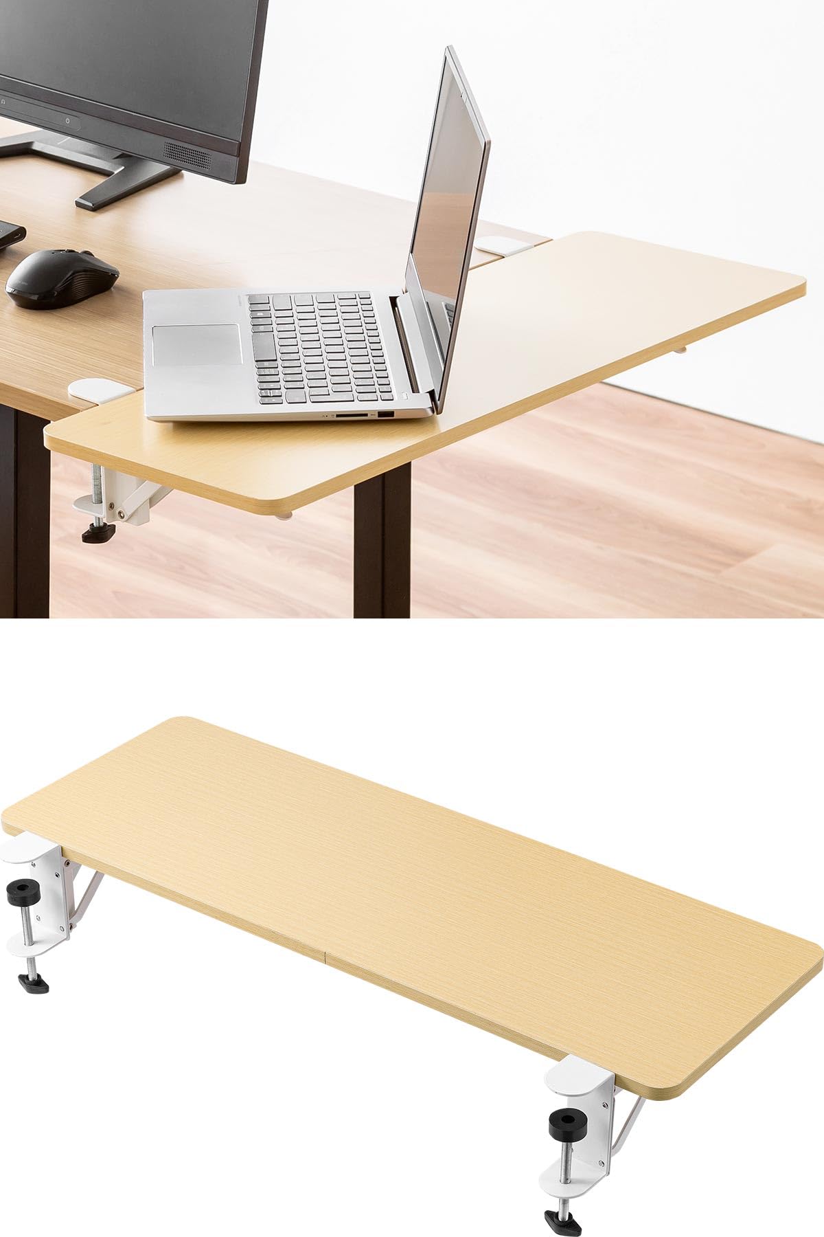 Amazon | サンワダイレクト デスクエクステンダー デスク 拡張 机